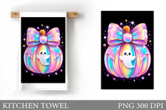 Halloween Kitchen Towel Design. Cute Halloween Sublimation Product Image 1