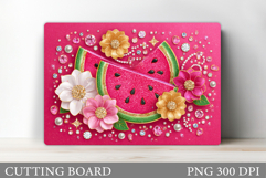 Watermelon Cutting Board. Summer Cutting Board Sublimation Product Image 1