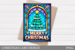 Christmas Tree Card Design. Christmas Card Printable Product Image 1