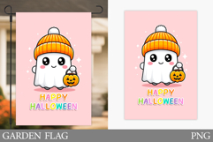 Ghost Garden Flag Design. Halloween Garden Flag Sublimation Product Image 1