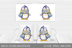 Christmas Penguin Mug Design. Christmas Mug Sublimation Product Image 1