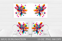 Dragonfly Mug Design. Dragonfly Sublimation Product Image 1
