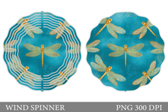 Dragonfly Wind Spinner Design. Dragonfly Sublimation Product Image 1
