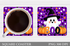 Halloween Coaster Design. Halloween Ghost Coaster Product Image 1
