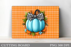 Pumpkin Cutting Board Design. Pumpkin Kitchen Cutting Board Product Image 1