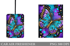 Butterfly Car Air Freshener Design. Butterfly Sublimation Product Image 1