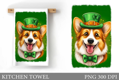 St Patrick Dog Kitchen Towel. St Patrick Kitchen Towel Product Image 1