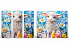 Cute Lamb Tumbler Sublimation. Lamb Summer Tumbler Design Product Image 2