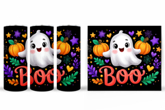 Cute Halloween Pumpkin Tumbler. Cute Ghost Tumbler Design Product Image 2