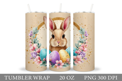 Easter Bunny Tumbler Design. Easter Tumbler Sublimation Product Image 1