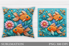 Fish Pillow Sublimation. Fish Sublimation Product Image 1