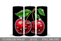 Cherry Tumbler Design. Cherries Tumbler Sublimation Product Image 1