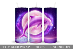 Dolphin Tumbler Design. Sea Tumbler Sublimation Product Image 1