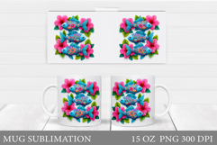 Fish Mug Wrap Design. Fish Mug Sublimation Product Image 1