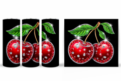Cherry Tumbler Design. Cherries Tumbler Sublimation Product Image 2