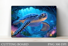 Turtle Kitchen Cutting Board. Sea Turtle Cutting Board Product Image 1