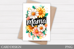 Mother's Day Card Printable. Floral Card Design Product Image 1