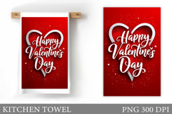 Valentines Day Kitchen Towel. Valentines Kitchen Towel Product Image 1