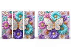 Butterfly Tumbler Design. Butterfly Tumbler Sublimation Product Image 2