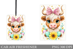 Easter Cow Car Air Freshener. Easter Car Air Freshener Product Image 1