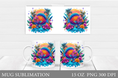 Fish Mug Wrap Design. Fish Sublimation Product Image 1