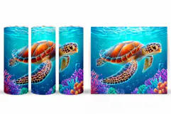 Turtle Tumbler Design. Turtle Tumbler Sublimation Product Image 2