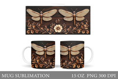 Dragonfly Mug Design. Dragonfly Sublimation Product Image 1