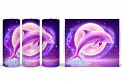 Dolphin Tumbler Design. Sea Tumbler Sublimation Product Image 2