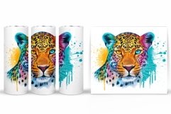 Leopard Tumbler Design. Leopard Sublimation Product Image 2