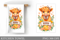 Cute Cow Garden Flag Design. Cute Cow Sublimation Product Image 1