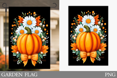 Pumpkin Garden Flag Design. Pumpkin Sublimation Product Image 1