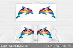 Dolphin Mug Sublimation. Dolphin Sublimation Product Image 1