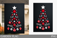 Christmas Tree Garden Flag. Christmas Garden Flag Design Product Image 1