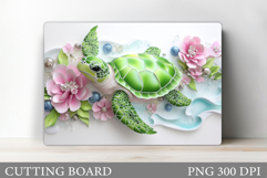 Turtle Kitchen Cutting Board. Sea Turtle Cutting Board Product Image 1