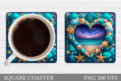 Sea Coaster Design. Sea Sublimation Product Image 1