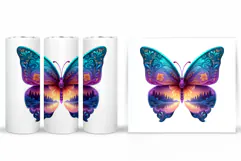 Butterfly Tumbler Sublimation. Butterfly Sublimation Product Image 2