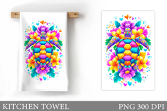 Sea Turtle Garden Flag Design. Turtle Sublimation Product Image 1