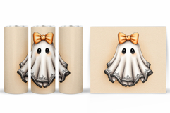 Ghost Tumbler Design. Cute Halloween Tumbler Sublimation Product Image 2