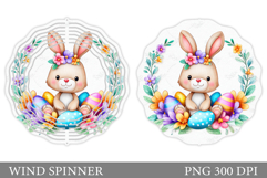 Easter Bunny Wind Spinner. Easter Wind Spinner Design Product Image 1