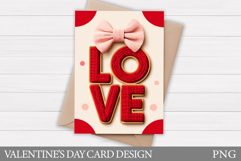 Love Card Printable. Valentines Card Design Product Image 1