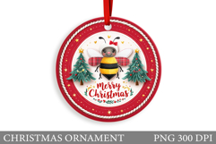 Christmas Bee Christmas Ornament. Christmas Ornament Design Product Image 1
