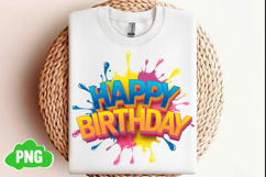 Happy Birthday Png Sublimation Design Product Image 1