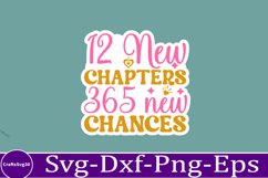 happy new year sticker Svg Bundle for Shirts 2025 New Year Product Image 2