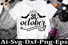 Halloween Svg design, Halloween round sign quotes Product Image 1