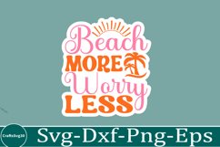 Summer sticker svg design Beach quotes Funny summer Product Image 1