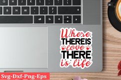Valentine sticker SVG Design Valentine Love Sticker Svg Product Image 1