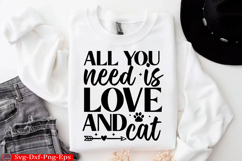 Cat SVG Design Cats quotes T-Shirt png Product Image 1