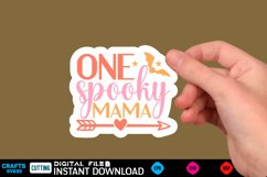Halloween sticker Svg Design,Halloween Quotes Spooky sticker Product Image 1