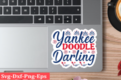 4th of July Sticker Svg Design, Patriotics Quotes Svg, Product Image 1
