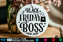 Black Friday Round Sign SVG design, Black Friday Quotes Product Image 1